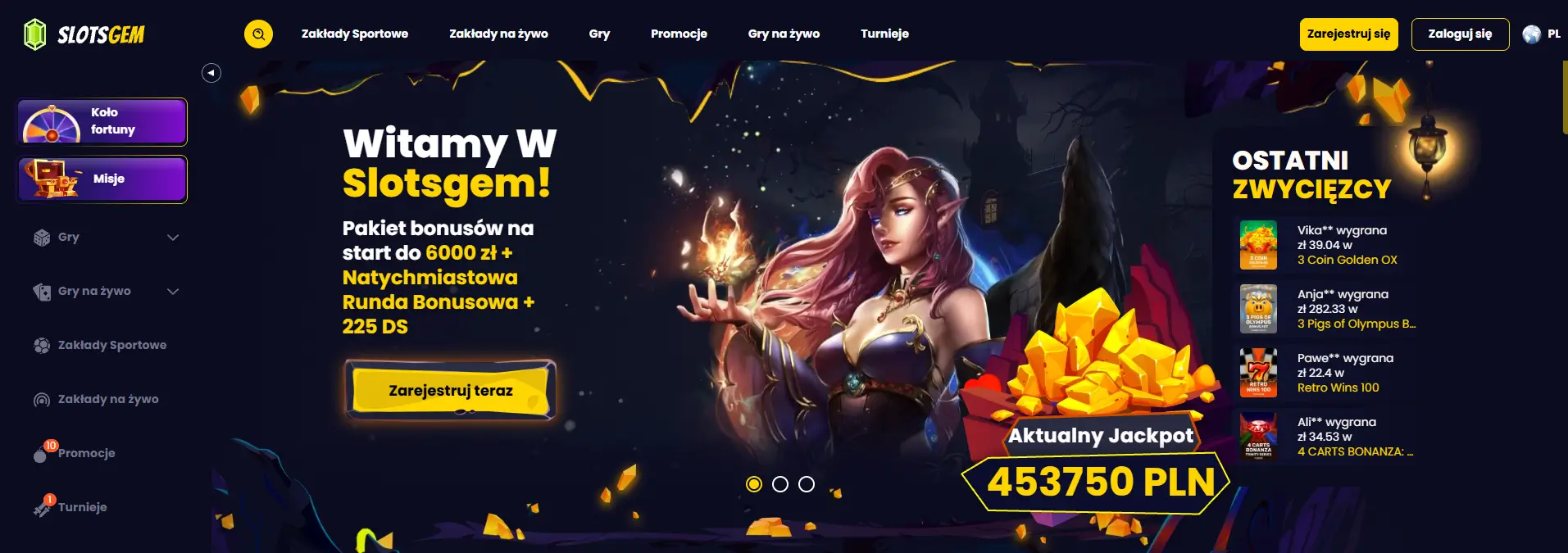 SlotsGem Casino screenshot